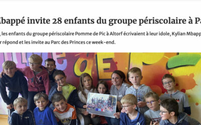 Kylian Mbappé invite 28 enfants du périscolaire Pomme d’Altorf à Paris